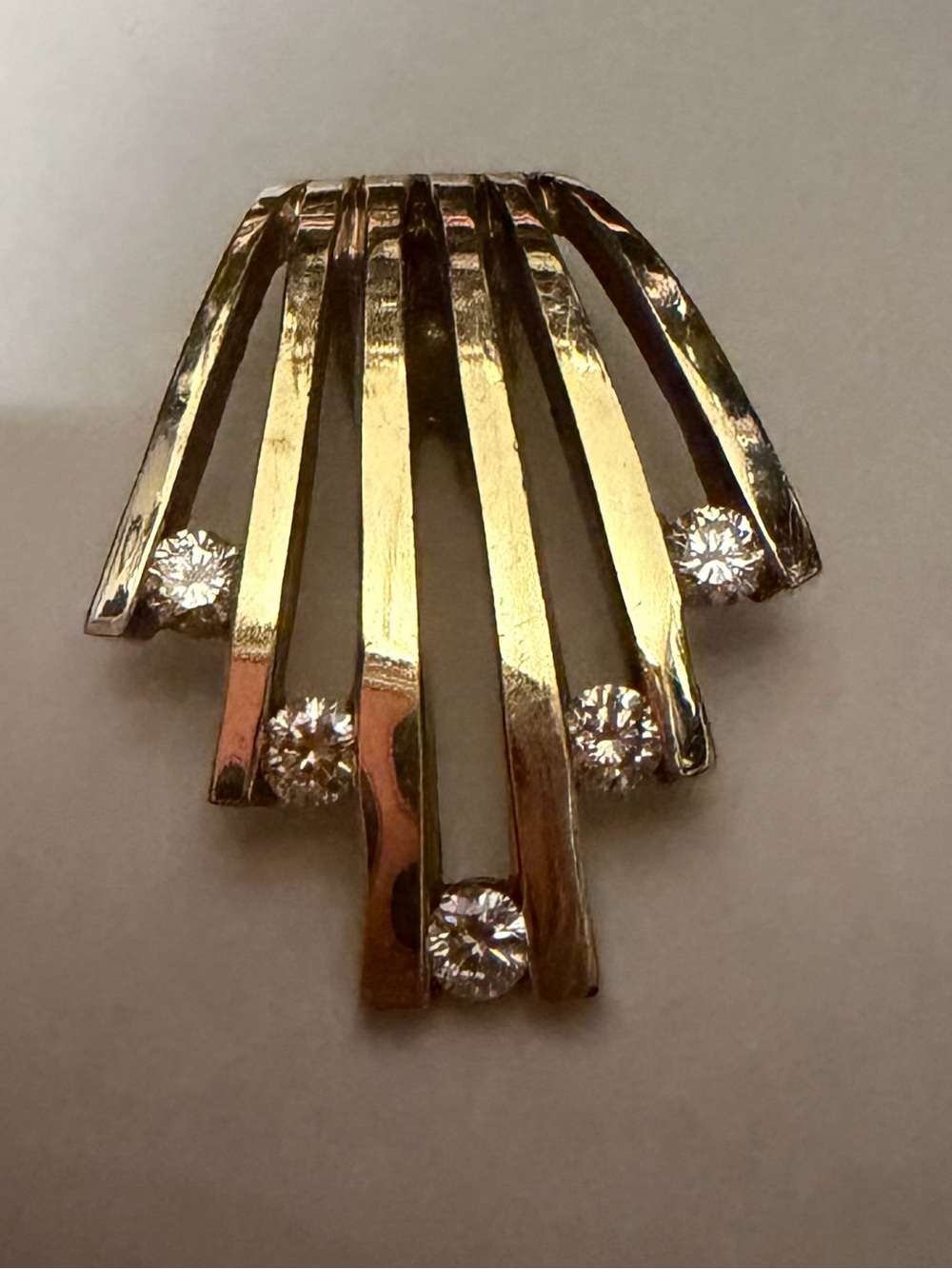 Unlisted jewelry. , 14 k gold and diamonds jewelry.
